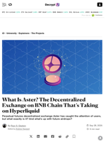 What Is Aster? The Decentralized Exchange on BNB Chain That’s Taking on Hyperliquid - Decrypt