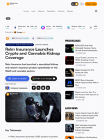 Relm Insurance Launches Crypto and Cannabis Kidnap Coverage – Crypto News Bitcoin News