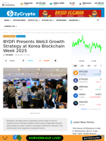 BYDFi Presents Web3 Growth Strategy at Korea Blockchain Week 2025