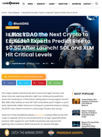 Is BlockDAG the Next Crypto to Explode? Experts Predict Rise to $0.50 After Launch! SOL and XLM Hit Critical Levels | Live Bitcoin News