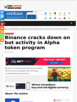 Binance cracks down on bot activity in Alpha token program - The Crypto News Wire