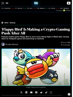 'Flappy Bird' Is Making a Crypto Gaming Push After All - Decrypt