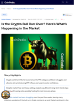 Is the Crypto Bull Run Over? Here’s What’s Happening in the Market