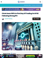 Circle Soars 168% In First Day Of Trading On NYSE Following Strong IPO