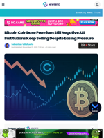 Bitcoin Coinbase Premium Still Negative: US Institutions Keep Selling Despite Easing Pressure