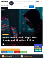 NASA's Blockchain Flight Test Sparks Aviation Revolution | Live Bitcoin News
