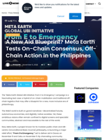 A New Aid Blueprint? Meta Earth Tests On-Chain Consensus, Off-Chain Action in the Philippines | Live Bitcoin News