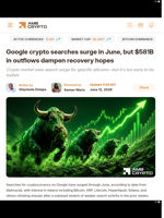 Google crypto searches surge in June, but $581B in outflows dampen recovery hopes - AMBCrypto