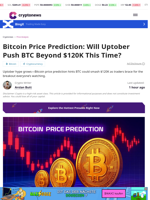 Bitcoin Price Prediction: Will Uptober Push BTC Beyond $120K This Time?