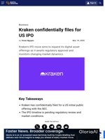 Kraken confidentially files for US IPO