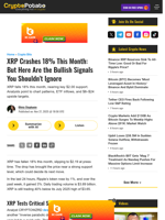 XRP Crashes 18% This Month: But Here Are the Bullish Signals You Shouldn’t Ignore