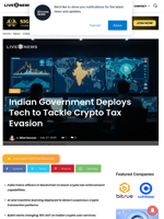 Indian Government Deploys Tech to Tackle Crypto Tax Evasion | Live Bitcoin News