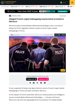 Suspected French crypto kidnappings leader arrested in Morocco