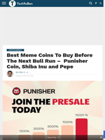 Best Meme Coins To Buy Before The Next Bull Run -  Punisher Coin, Shiba Inu and Pepe - TechBullion