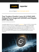 Top Traders Predict Lyno AI (LYNO) Will Outperform Dogecoin (DOGE) and Ripple (XRP) by 2025
