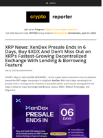 XRP News: XenDex Presale Ends in 6 Days, Buy $XDX And Don’t Miss Out on XRP’s Fastest-Growing Decentralized Exchange With Lending & Borrowing Feature