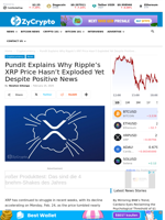 Pundit Explains Why Ripple's XRP Price Hasn’t Exploded Yet Despite Positive News ⋆ ZyCrypto