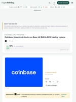 Coinbase tokenized stocks on Base hit $4B in DEX trading volume