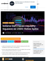 Solana DeFi Faces USDC Liquidity Squeeze Crisis 20
