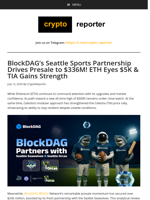 ETH Targets $5K, TIA Eyes Rally & BDAG’s Presale Hits $336M