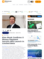 Elon Musk Confirms X Money Payment Service Will Launch in Limited Beta – News Bytes Bitcoin News