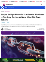 Stripe Bridge Platform Lets Firms Issue Stablecoins