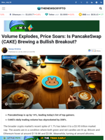 Volume Explodes, Price Soars: Is PancakeSwap (CAKE) Brewing a Bullish Breakout?