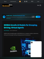 NVIDIA Unveils AI Models for Grasping, Driving, Virtual Agents - Blockchain.News