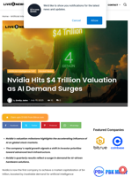 Nvidia Hits $4 Trillion Valuation as AI Demand Surges | Live Bitcoin News