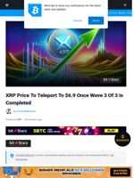 XRP Price To Teleport To $6.9 Once Wave 3 Of 3 Is
Completed