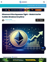 Ethereum Price Squeezes Tight – Watch Out for Sudden Breakout Anytime