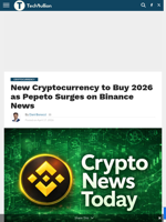 New Cryptocurrency to Buy 2026 as Pepeto Surges on Binance News - TechBullion