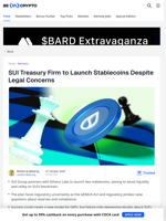 Legal Concerns Overshadow Sui Stablecoin Launch