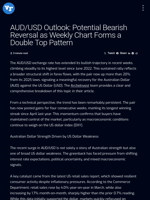 AUD/USD Outlook: Potential Bearish Reversal as Weekly Chart Forms a Double Top Pattern | Visionary Financial