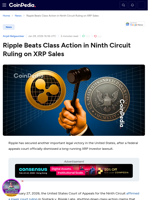 Ripple Beats Class Action in Ninth Circuit Ruling on XRP Sales