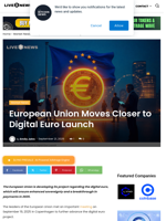 European Union Moves Closer to Digital Euro Launch | Live Bitcoin News