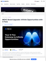 MEXC Brand Upgrade: Infinite Opportunities with 0 Fees