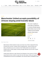 Manchester United accepts possibility of Zirkzee staying amid transfer block