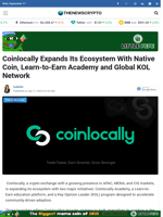 Coinlocally Expands Its Ecosystem With Native Coin, Learn-to-Earn Academy and Global KOL Network