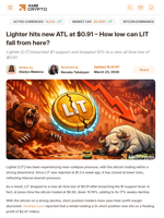 Lighter hits new ATL at $0.91 – How low can LIT fall from here? - AMBCrypto