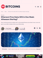 Ethereum Price Gains 50% In One Week: Altseason Starting? - 99Bitcoins
