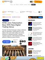 NYSE Joins Tokenization Race With New Digital Trading Venue – Crypto News Bitcoin News