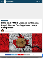 MSB and FMSB License in Canada: Legal Status for Cryptocurrency Companies - TechBullion