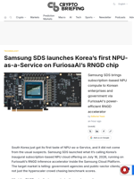 Samsung SDS launches Korea's first NPU-as-a-Service on FuriosaAI's RNGD chip