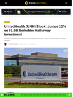 UnitedHealth (UNH) Stock: Jumps 12% on $1.6B Berkshire Hathaway Investment - CoinCentral