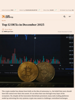 Top 12 DEXs in December 2025 - AMBCrypto