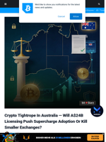 Crypto Tightrope In Australia — Will A$24B Licensing Push Supercharge Adoption Or Kill Smaller Exchanges? | Bitcoinist.com
