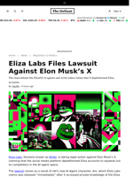 Eliza Labs Files Lawsuit Against Elon Musk’s X - 