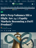 24/7 Equity Perps: What Rising RWA Volume Signals