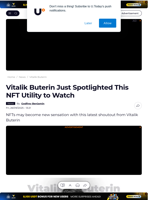 Vitalik Buterin Just Spotlighted This NFT Utility to Watch - U.Today
